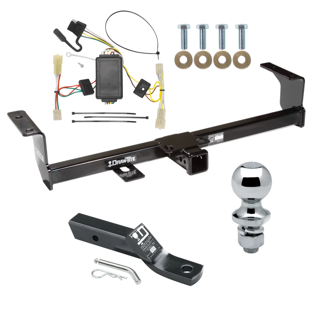 Trailer Tow Hitch For 06-13 Suzuki Grand Vitara All Models Complete Package w/ Wiring and 1-7/8" Ball