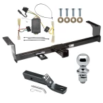 Trailer Tow Hitch For 06-13 Suzuki Grand Vitara All Models Complete Package w/ Wiring and 1-7/8" Ball