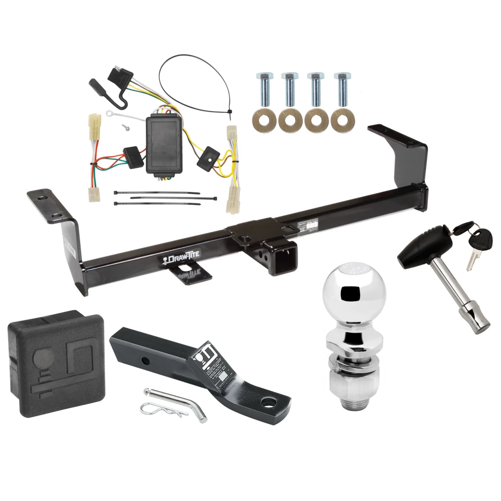 Trailer Tow Hitch For 06-13 Suzuki Grand Vitara All Models Deluxe Package Wiring 2" Ball and Lock