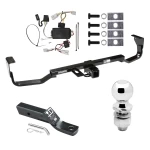 Trailer Tow Hitch For 07-09 Hyundai Santa Fe w/o Factory Tow PKG Complete Package w/ Wiring and 2" Ball