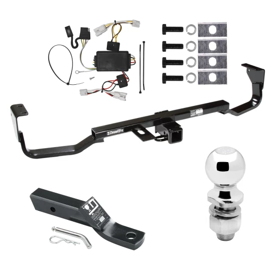 Trailer Tow Hitch For 07-09 Hyundai Santa Fe w/o Factory Tow PKG Complete Package w/ Wiring and 2" Ball