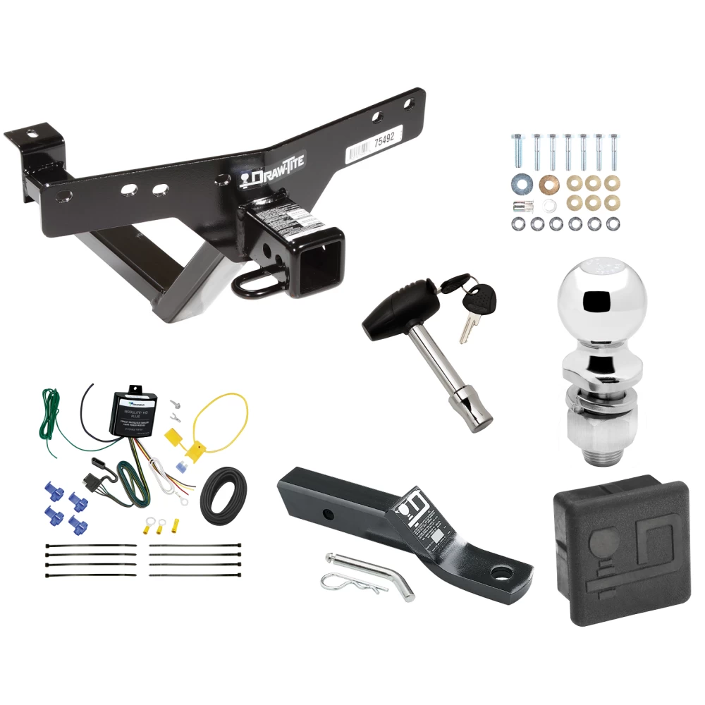 Trailer Tow Hitch For 00-06 BMW X5 All Models Deluxe Package Wiring 2" Ball and Lock