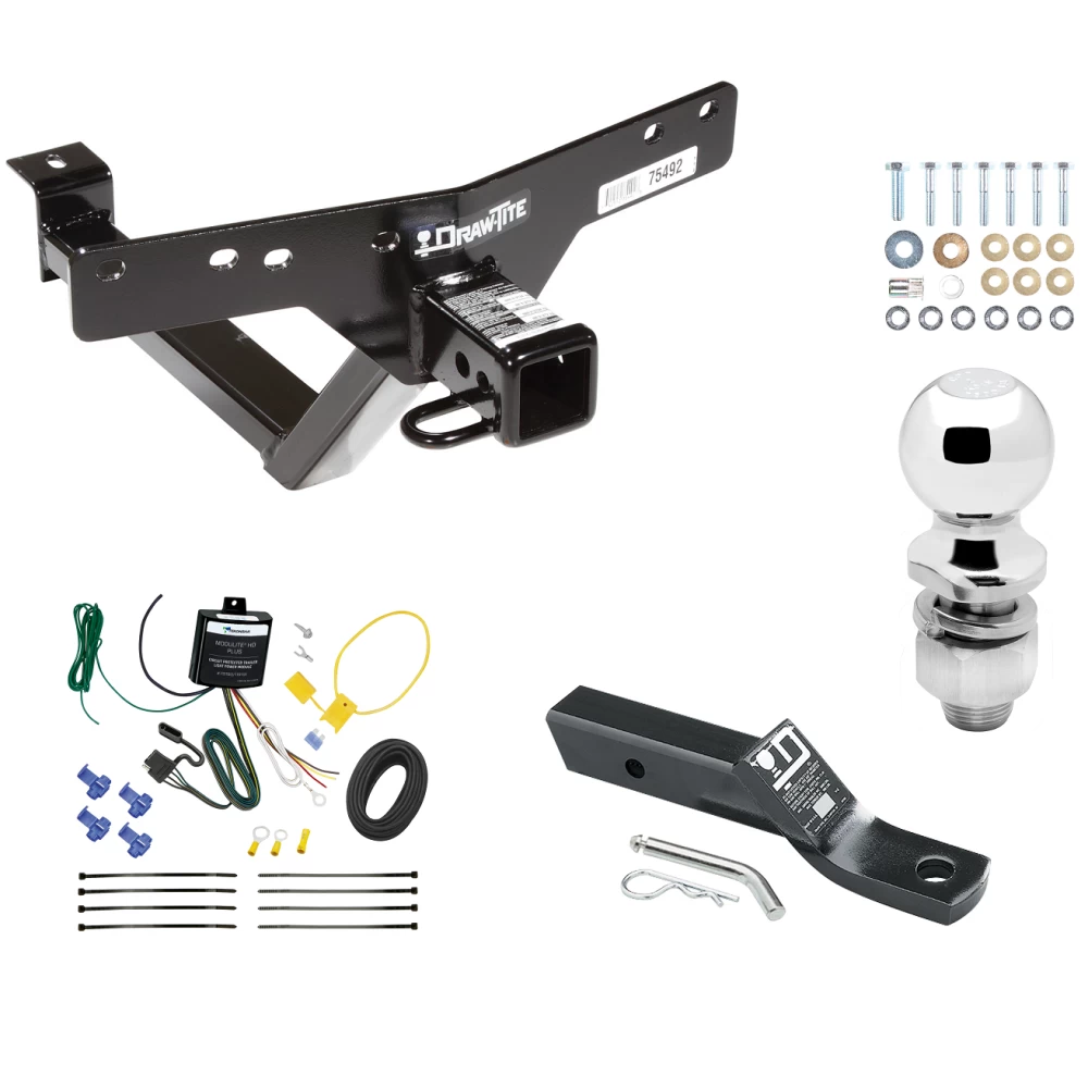 Trailer Tow Hitch For 00-06 BMW X5 All Models Complete Package w/ Wiring and 2" Ball