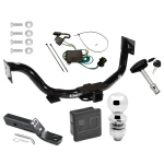 Custom Fit Trailer Hitch Wiring Harness (Plug & Play) 2" Drop Ball-Mount w/ Pin/Clip 2" Chrome Ball Security Lock Pin Rubber Hitch Plug Cover Installation Hardware Installation Instructions 75516 118307 23 63845 580407 7010 Draw-Tite Traile Trailer Tow Hitch For 03-06 KIA Sorento Deluxe Package Wiring 2" Ball and Lock