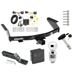 Trailer Tow Hitch For 07-12 Dodge Nitro All Models Deluxe Package Wiring 2" Ball and Lock