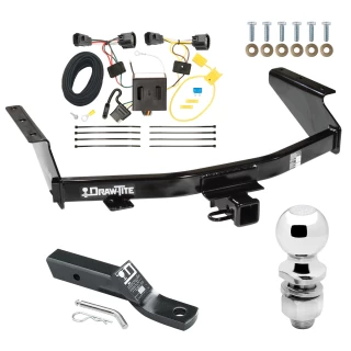 Trailer Tow Hitch For 07-12 Dodge Nitro All Models Complete Package w/ Wiring and 2" Ball