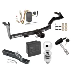 Custom Fit Trailer Hitch Wiring Harness (Plug & Play) 2" Drop Ball-Mount w/ Pin/Clip 2" Chrome Ball Security Lock Pin Rubber Hitch Plug Cover Installation Hardware Installation Instructions 75519 118516 23 63845 580407 7010 Draw-Tite Traile Trailer Tow Hitch For 06-11 Mitsubishi Endeavor Deluxe Package Wiring 2" Ball and Lock