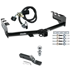 Trailer Tow Hitch For 99-13 Chevy Silverado GMC Sierra 1500 HD 99-04 2500 LD (07-07 Classic) Standard or Step Bumper Complete Package w/ Wiring and 1-7/8" Ball