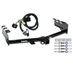 Trailer Tow Hitch For 99-13 Chevy Silverado GMC Sierra 1500 HD 99-04 2500 LD (07-07 Classic) Standard or Step Bumper w/ Wiring Harness Kit