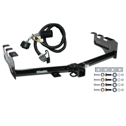 Trailer Tow Hitch For 99-13 Chevy Silverado GMC Sierra 1500 HD 99-04 2500 LD (07-07 Classic) Standard or Step Bumper w/ Wiring Harness Kit