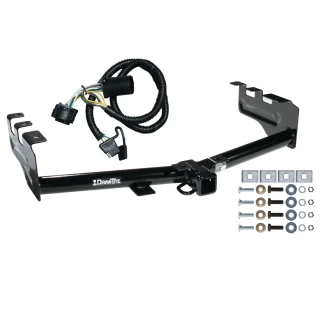 Trailer Tow Hitch For 99-13 Chevy Silverado GMC Sierra 1500 HD 99-04 2500 LD (07-07 Classic) Standard or Step Bumper w/ Wiring Harness Kit
