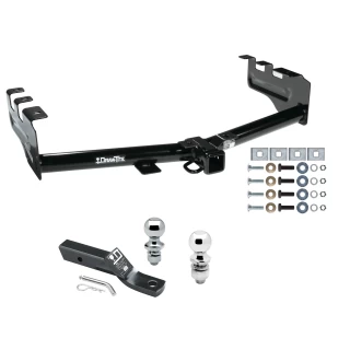 Trailer Tow Hitch For 99-13 Chevy Silverado GMC Sierra 1500 2007 Classic 99-04 2500 LD 01-06 1500 HD Receiver w/ 1-7/8" and 2" Ball