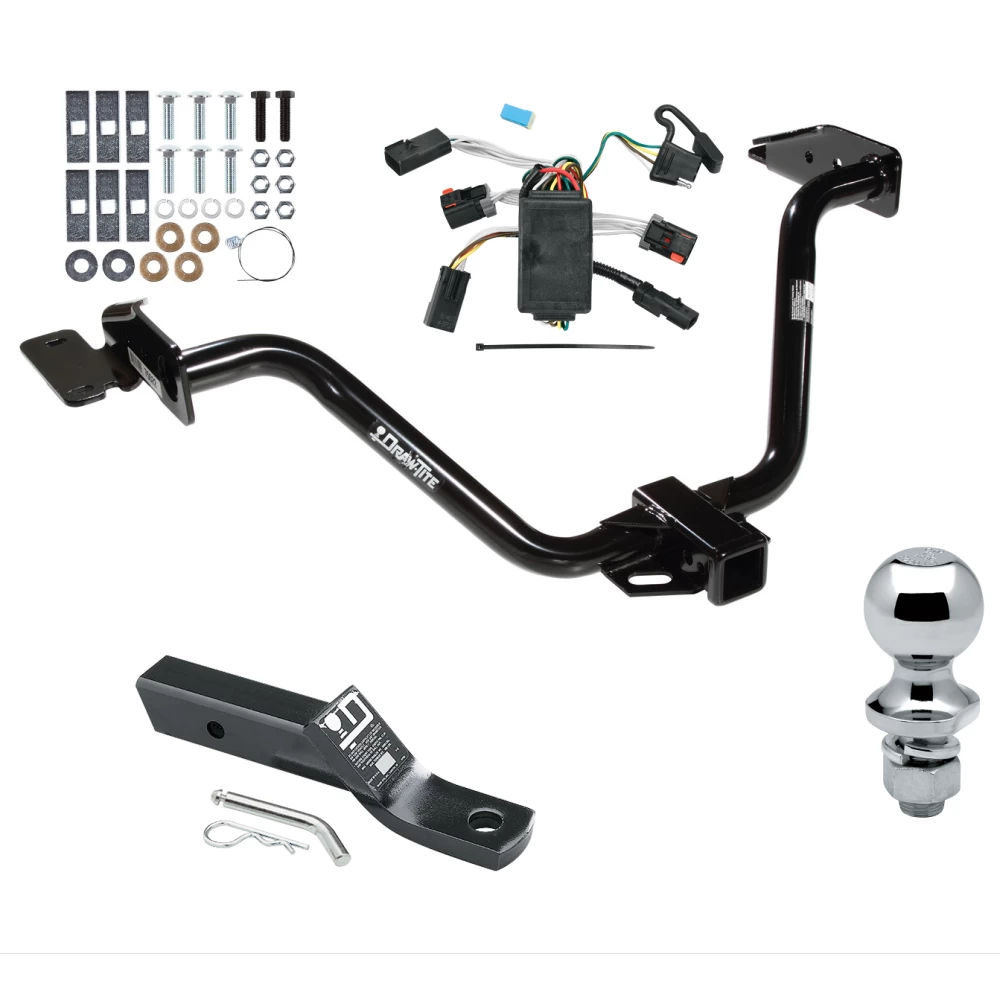 Trailer Tow Hitch For 04-08 Chrysler Pacifica w/ Tow Prep PKG Complete Package w/ Wiring and 1-7/8" Ball