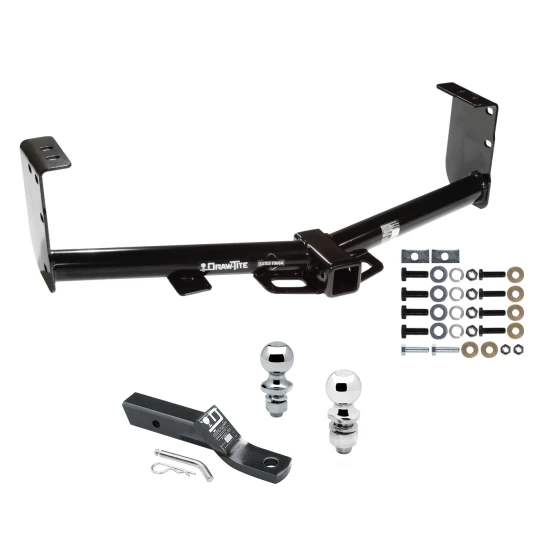 Trailer Tow Hitch For 07-21 Toyota Tundra Except OEM Receiver Receiver w/ 1-7/8" and 2" Ball