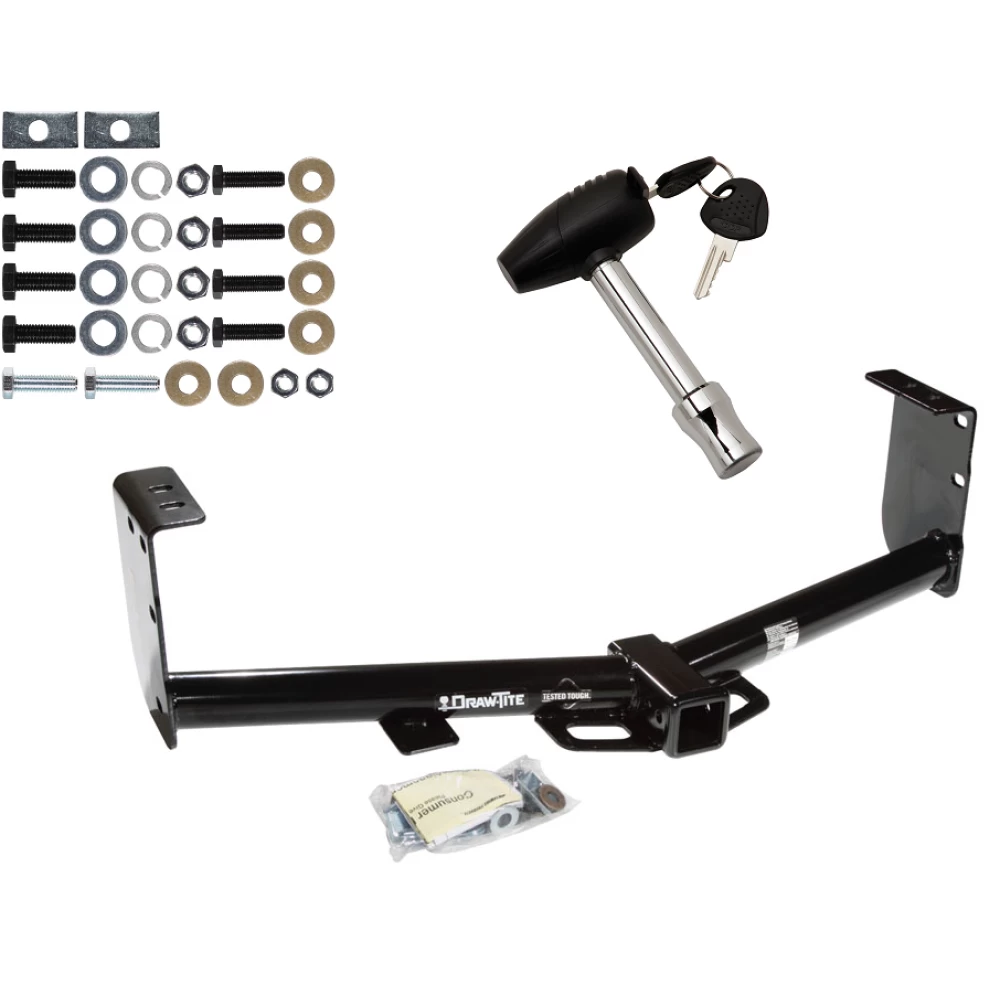 Trailer Tow Hitch For 07-21 Toyota Tundra Except OEM Receiver w/ Security Lock Pin Key