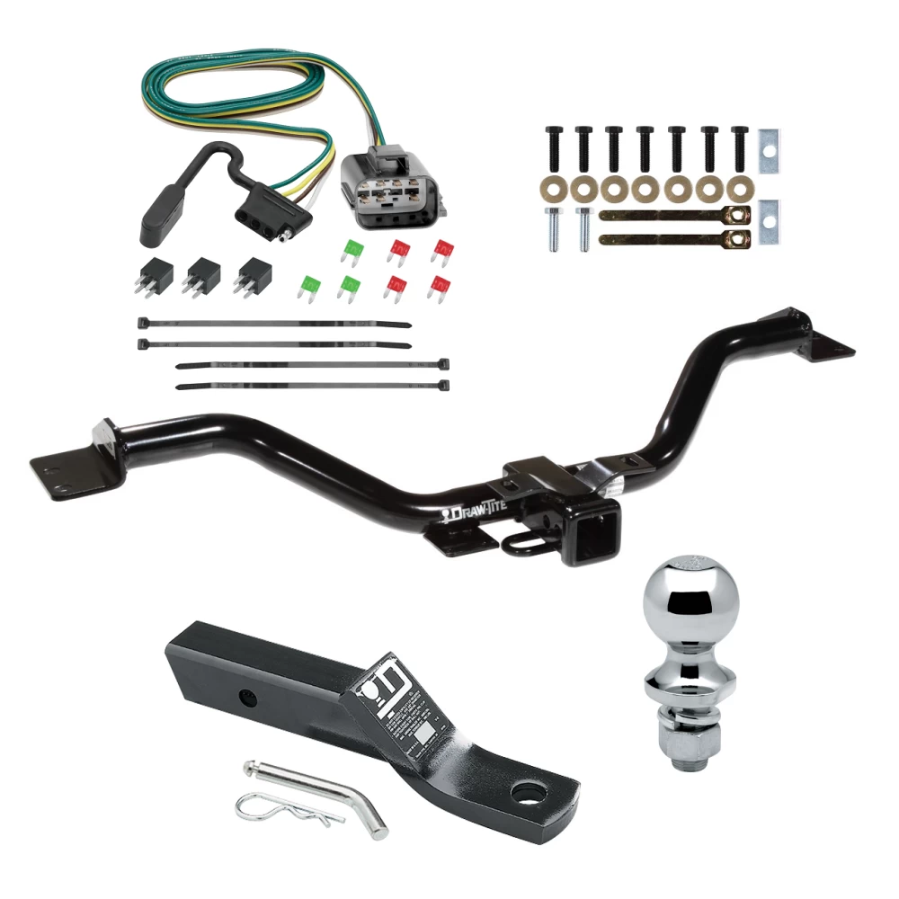 Trailer Tow Hitch For 13-17 GMC Acadia Limited Buick Enclave Chevy Traverse Complete Package w/ Wiring and 1-7/8" Ball