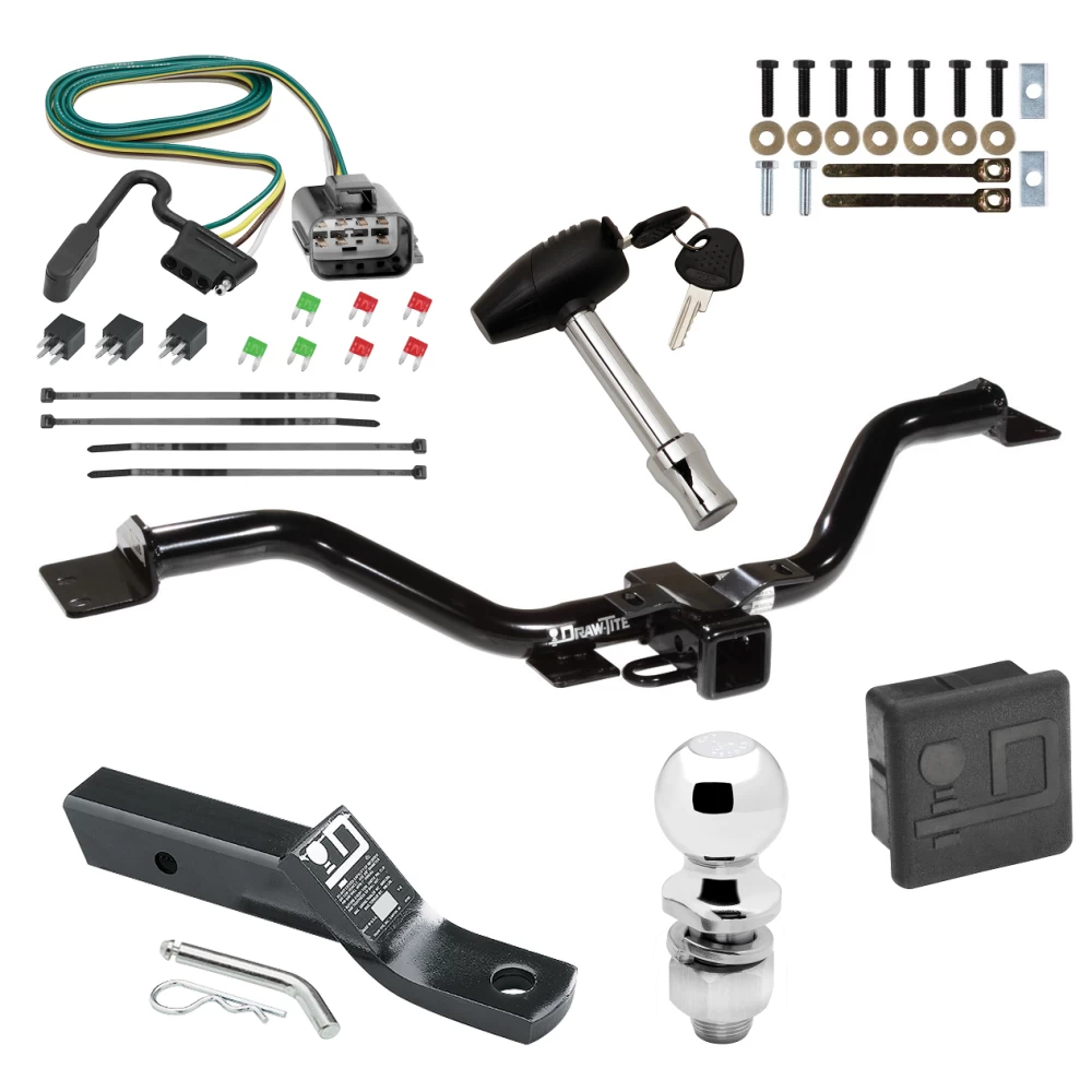 Trailer Tow Hitch For 13-17 GMC Acadia Limited Buick Enclave Chevy Traverse Deluxe Package Wiring 2" Ball and Lock