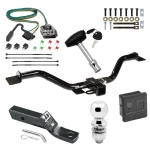Trailer Tow Hitch For 13-17 GMC Acadia Limited Buick Enclave Chevy Traverse Deluxe Package Wiring 2" Ball and Lock