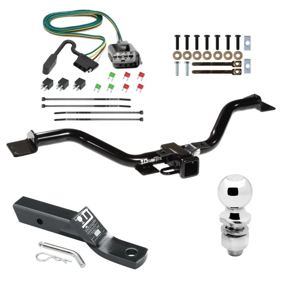 Trailer Tow Hitch For 13-17 GMC Acadia Limited Buick Enclave Chevy Traverse Complete Package w/ Wiring and 2" Ball