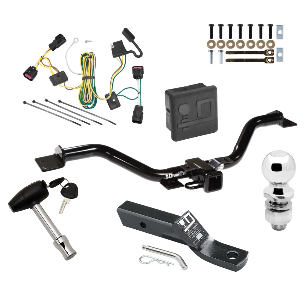 Trailer Tow Hitch For 08-12 Buick Enclave 09-12 Chevrolet Traverse Deluxe Package Wiring 2" Ball and Lock