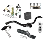 Trailer Tow Hitch For 08-12 Buick Enclave 09-12 Chevrolet Traverse Deluxe Package Wiring 2" Ball and Lock
