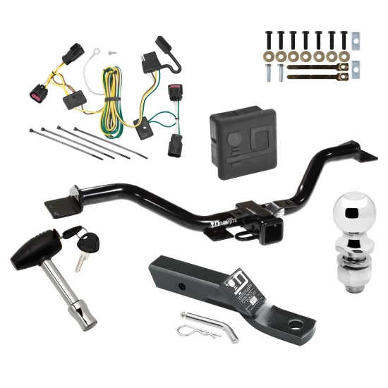 Trailer Tow Hitch For 08-12 Buick Enclave 09-12 Chevrolet Traverse Deluxe Package Wiring 2" Ball and Lock