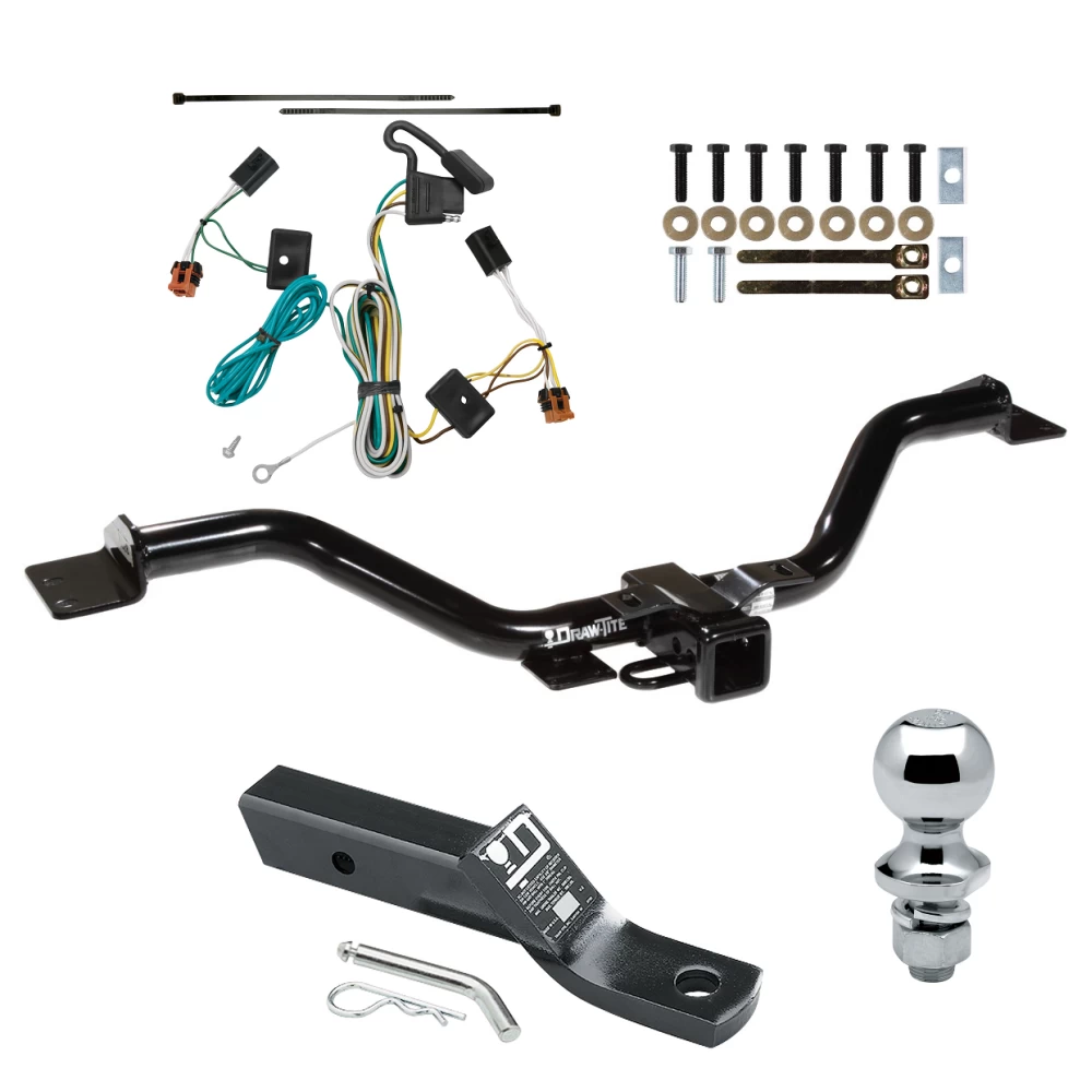 Trailer Tow Hitch For 07-12 GMC Acadia Complete Package w/ Wiring and 1-7/8" Ball