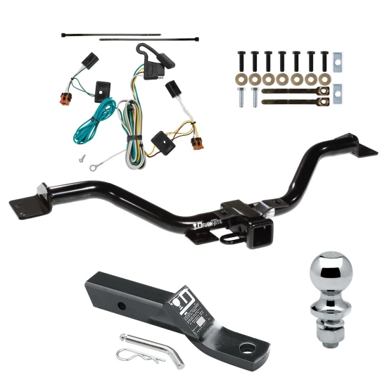 Trailer Tow Hitch For 07-12 GMC Acadia Complete Package w/ Wiring and 1-7/8" Ball