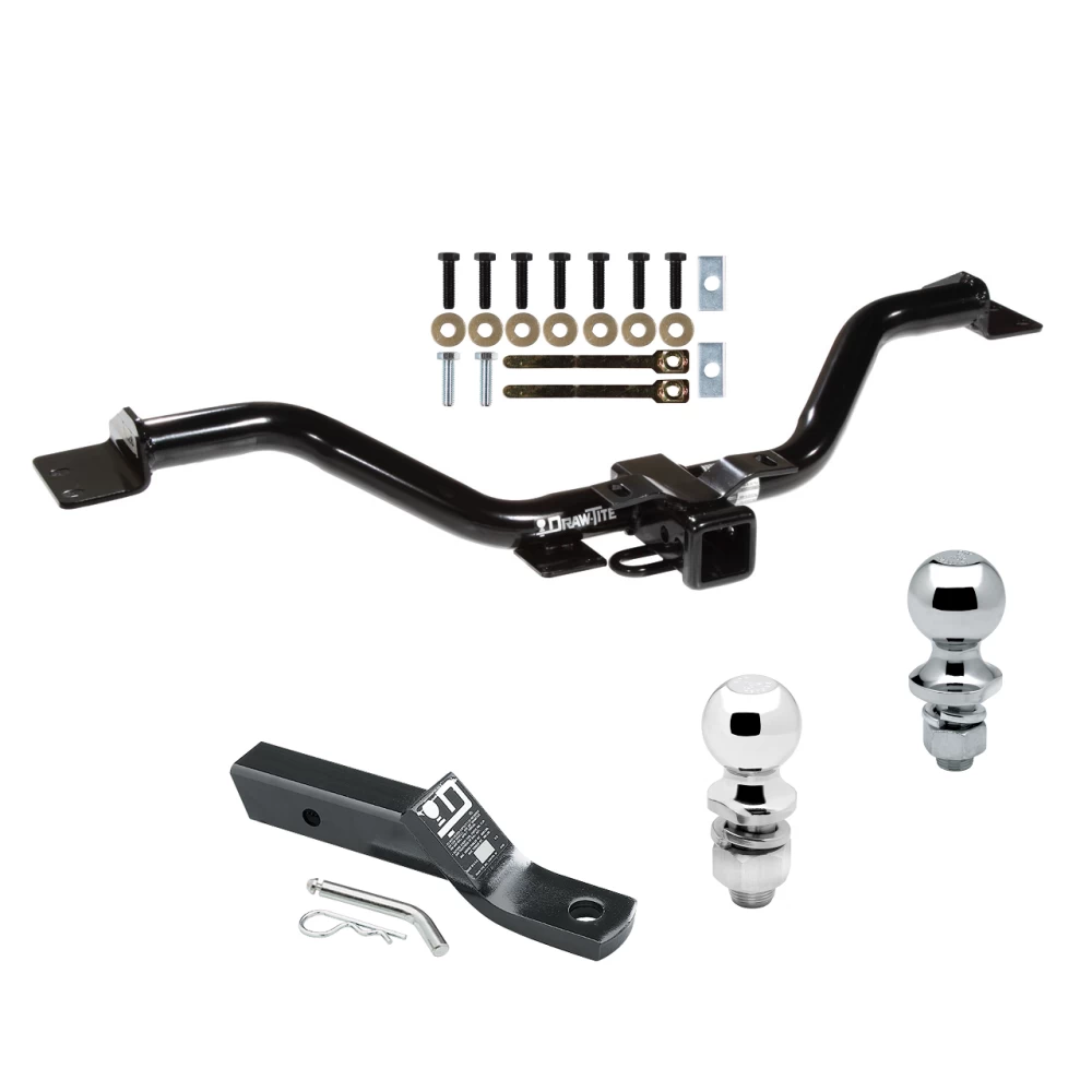 Trailer Tow Hitch For 08-17 Buick Enclave Chevy Traverse GMC Acadia 07-09 Saturn Outlook Receiver w/ 1-7/8" and 2" Ball