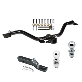 Trailer Tow Hitch For 09-17 Chevy Traverse 07-17 GMC Acadia Buick Enclave Saturn Outlook Receiver w/ 1-7/8" and 2" Ball
