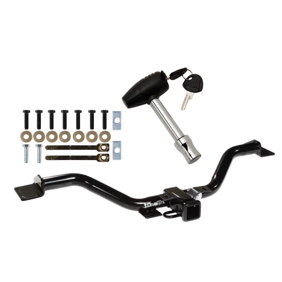Trailer Tow Hitch For 09-17 Chevy Traverse 07-17 GMC Acadia Buick Enclave Saturn Outlook w/ Security Lock Pin Key