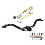 Trailer Tow Hitch For 09-17 Chevy Traverse 07-17 GMC Acadia Buick Enclave Saturn Outlook Class 3 2" Receiver w/ J-Pin Anti-Rattle Lock