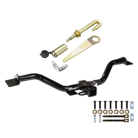 Trailer Tow Hitch For 09-17 Chevy Traverse 07-17 GMC Acadia Buick Enclave Saturn Outlook Class 3 2" Receiver w/ J-Pin Anti-Rattle Lock