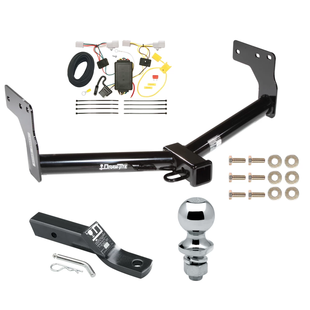 Trailer Tow Hitch For 07-15 Mazda CX-9 All Models Complete Package w/ Wiring and 1-7/8" Ball