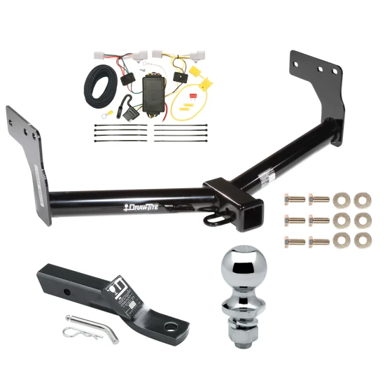 Trailer Tow Hitch For 07-15 Mazda CX-9 All Models Complete Package w/ Wiring and 1-7/8" Ball
