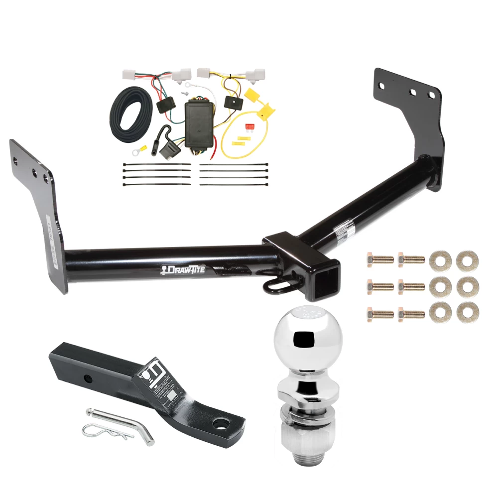 Trailer Tow Hitch For 07-15 Mazda CX-9 All Models Complete Package w/ Wiring and 2" Ball