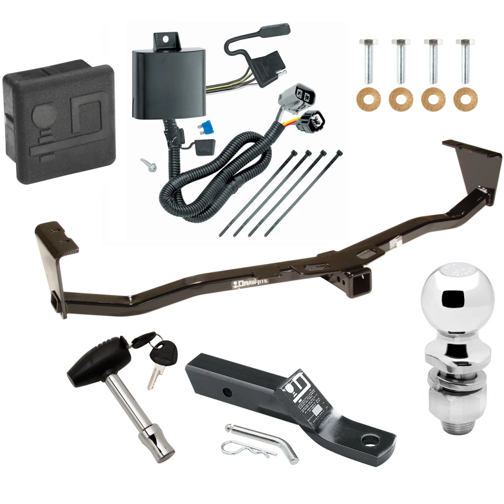 Trailer Tow Hitch For 07-12 Hyundai Veracruz All Models Deluxe Package Wiring 2" Ball and Lock