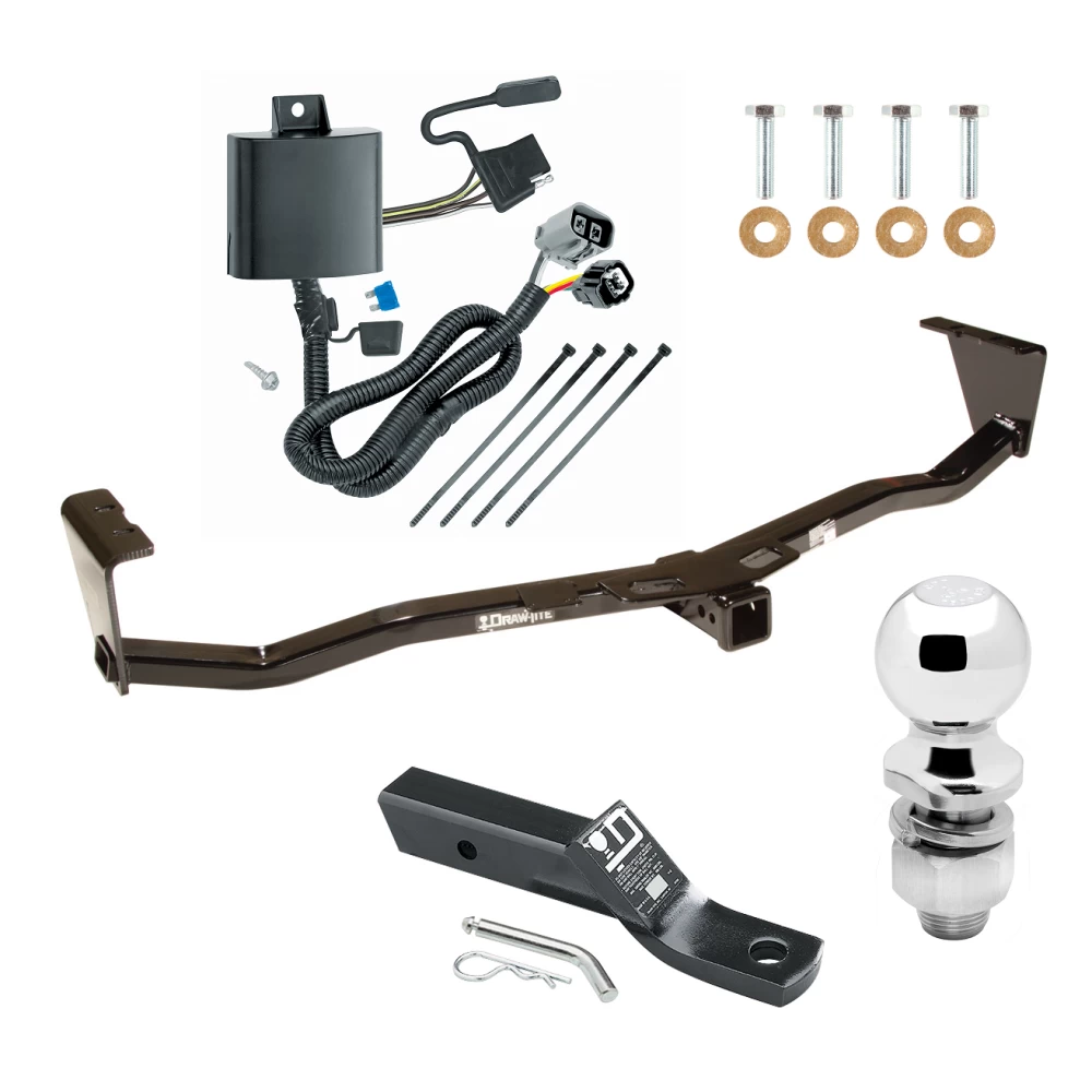Trailer Tow Hitch For 07-12 Hyundai Veracruz All Models Complete Package w/ Wiring and 2" Ball