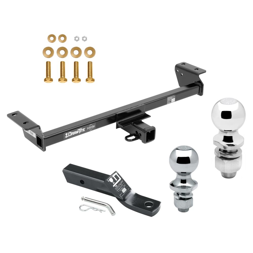 Trailer Tow Hitch For 16-22 Lexus RX350 RX450h Receiver w/ 1-7/8" and 2" Ball