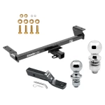 Trailer Tow Hitch For 16-22 Lexus RX350 RX450h Receiver w/ 1-7/8" and 2" Ball