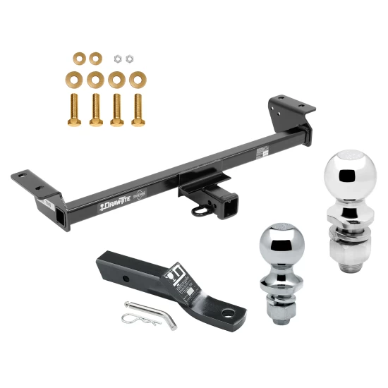 Trailer Tow Hitch For 16-22 Lexus RX350 RX450h Receiver w/ 1-7/8" and 2" Ball