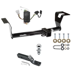Trailer Tow Hitch For 07-11 Honda CR-V All Models Complete Package w/ Wiring and 1-7/8" Ball