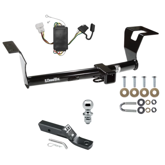 Trailer Tow Hitch For 07-11 Honda CR-V All Models Complete Package w/ Wiring and 1-7/8" Ball