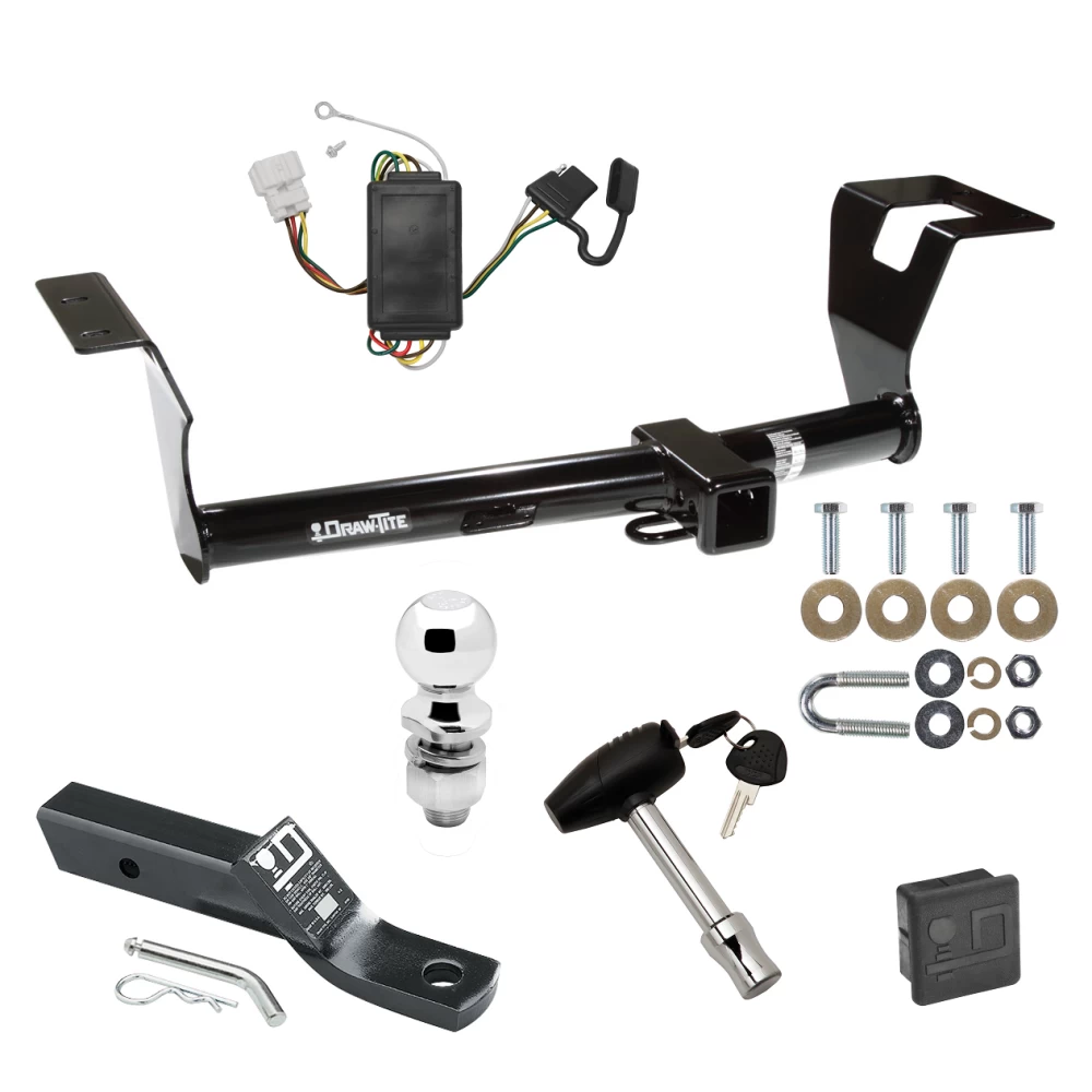 Trailer Tow Hitch For 07-11 Honda CR-V All Models Deluxe Package Wiring 2" Ball and Lock