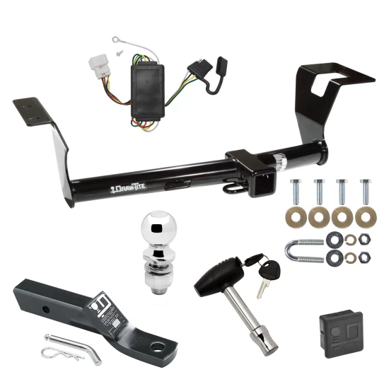 Trailer Tow Hitch For 07-11 Honda CR-V All Models Deluxe Package Wiring 2" Ball and Lock