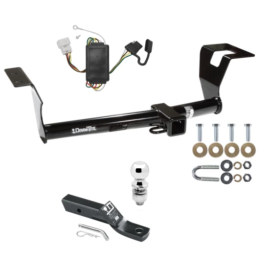 Trailer Tow Hitch For 07-11 Honda CR-V All Models Complete Package w/ Wiring and 2" Ball