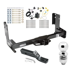 Trailer Tow Hitch For 14-25 Freightliner Mercedes-Benz Sprinter 1500 2500 3500 w/o Factory Step Bumper Complete Package w/ Wiring and 2" Ball