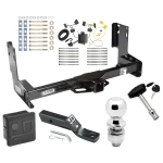 Trailer Tow Hitch For 07-13 Mercedes-Benz Freightliner 07-09 Dodge Sprinter 2500 3500 w/o Factory Step Bumper Deluxe Package Wiring 2" Ball and Lock