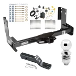 Trailer Tow Hitch For 07-13 Mercedes-Benz Freightliner 07-09 Dodge Sprinter 2500 3500 w/o Factory Step Bumper Complete Package w/ Wiring and 2" Ball