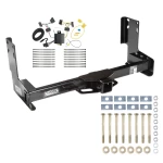 Trailer Tow Hitch For 07-13 Mercedes-Benz Freightliner 07-09 Dodge Sprinter 2500 3500 w/o Factory Step Bumper w/ Wiring Harness Kit